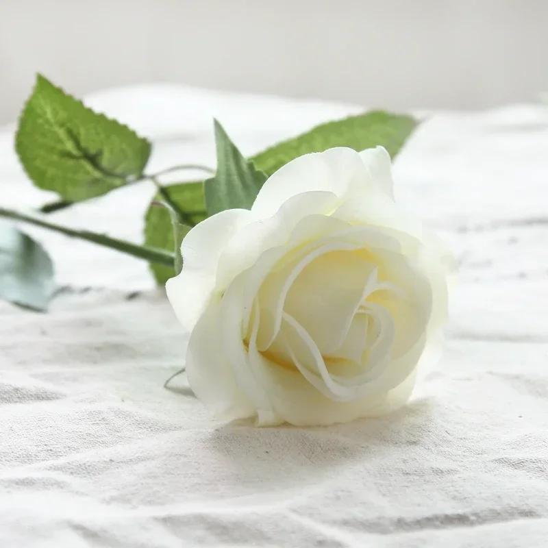 Latex Real Touch Rose Artificial Silicone Rose Flowers for Wedding Home Party Decoration Fake Flower Christmas New Year Gift