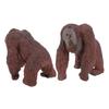Orangutan Figurine Mini Solid Lifelike Wildlife Animal Model Children PVC Plastic Cognitive