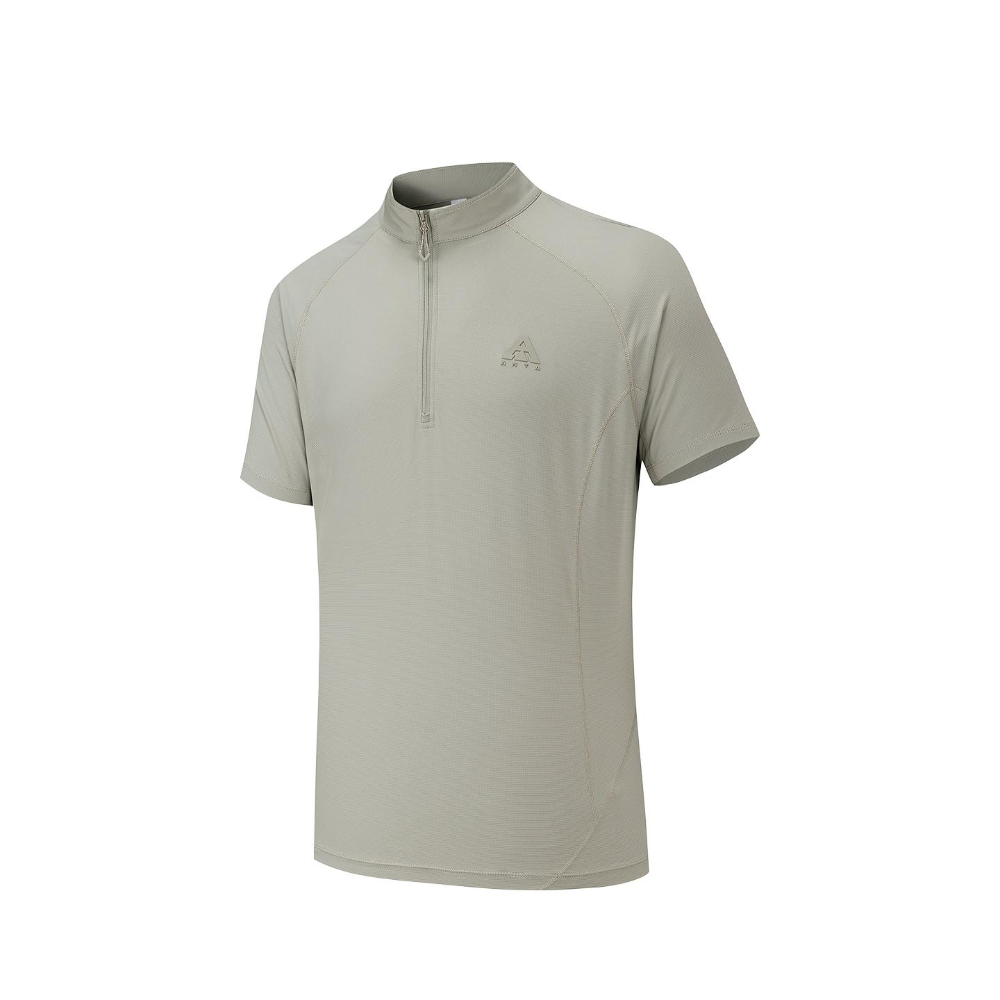 

Anta Outdoors Short Sleeve Knitted T-Shirt Summer 2026 Men tops Mushroom-Gray 952626104-1 S