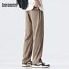 Mark Fairwhale Men's Tencel Blend Summer Loose Straight-Leg Casual Pants