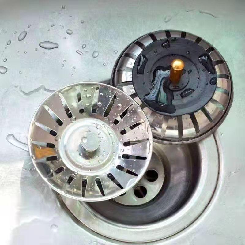 Ouderwetse gootsteenlekkage en vloerafvoerfilter - Keukenaccessoires