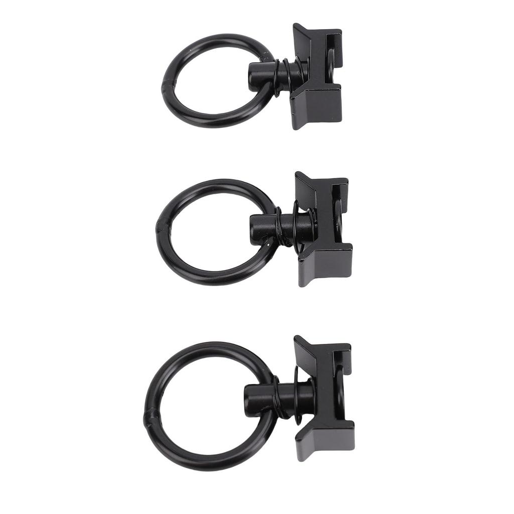 Jiawu 12 Pack Single Stud Fittings, L Track Tie Down O-Rings, 4000 Lbs Breaking