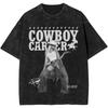 Cowboy Carter Album Beyonce Strój na Trasę Koszulka Spłukana Mężczyźni Kobiety Streetwear Koszulki Letnie Topy Bawełna