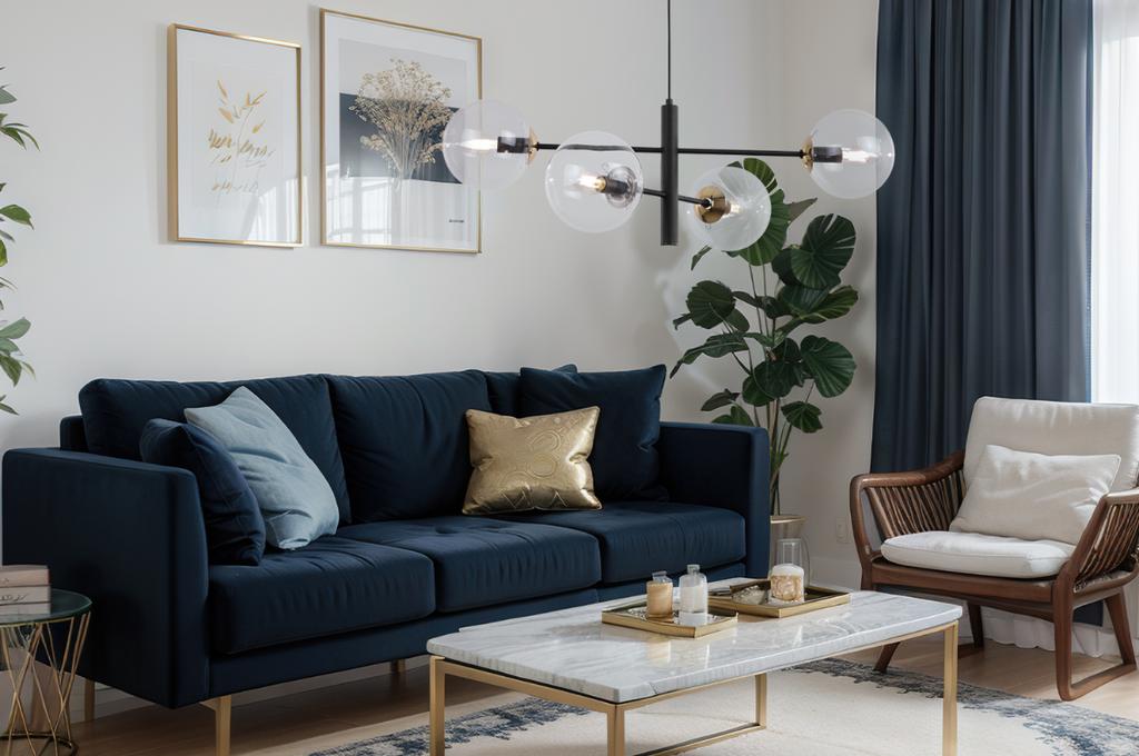 Vicenza Black And Gold Hanging Lamp 4-Flat Clear Lamp E14