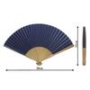 Kyoto Indigo Made In Paper Handcrafted by with Japanese Patterns Fan, Blue, Japan, Men's, Double-Sided Fan, Artisans,