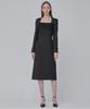 JULIY&CALLA 24 Fw Collar 108 Dear Vivian Tweed Dress Black