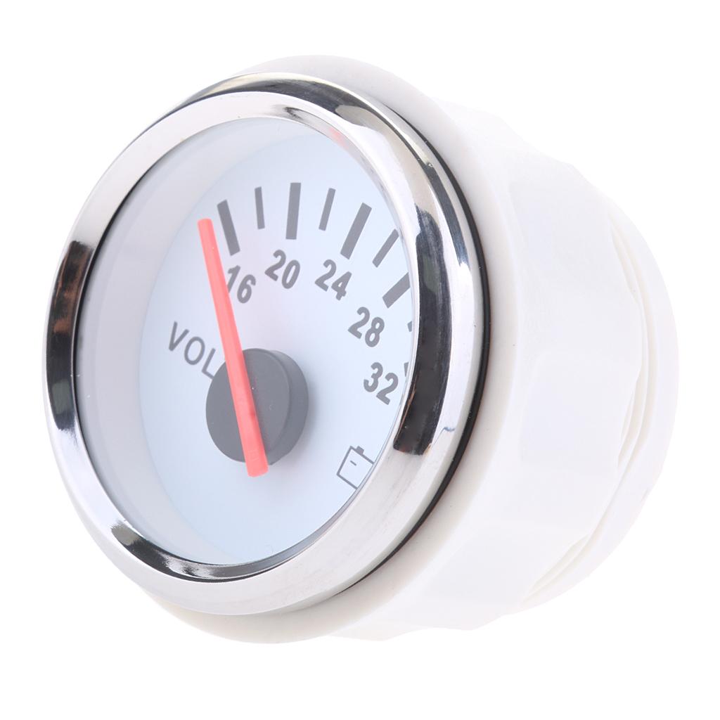 Universal Pointer 12v 2 Inch 52mmage Meter Meter Waterproof for Car Vehicle Boat - Measure 6-32V