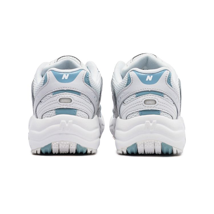 New Balance NB 452 Comfortable Versatile Lace-Up Mesh Synthetic Leather Low-Top Running Shoes Women sneaker White Blue WX452WO