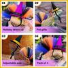 Funny Mini Pet Halloween Costume Comfortable Adjustable Hat Lizard Witch Costume Set Decorative Soft Lizard Witch Costume