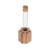 Wooden Pet Whiskers Keepsakes Bottles with Natural Wood Base Elegant Memorial Gift for Cats Hair Memorial Display