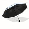 1pc Space Puppies Automatic Open/Close Umbrella - Compact Travel Umbrella, 8-Rib Heavy-Duty Construction, Ideal Gift, Outdoor Accessory059
