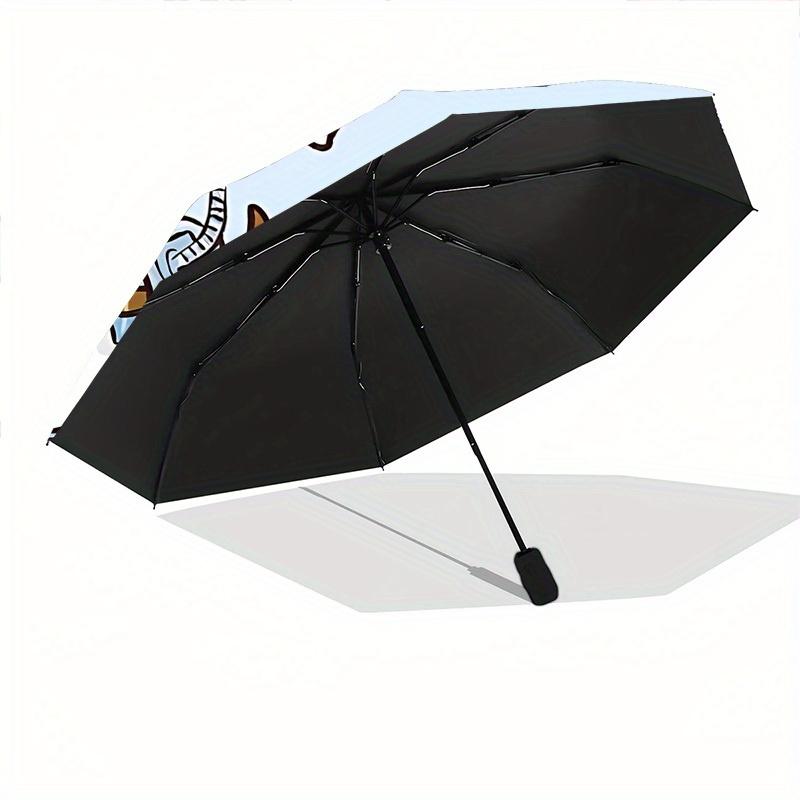 1pc Space Puppies Automatic Open/Close Umbrella - Compact Travel Umbrella, 8-Rib Heavy-Duty Construction, Ideal Gift, Outdoor Accessory059