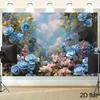 2D Magical Lotus & Underwater Plants Photography Background Cloth for Photo Booth