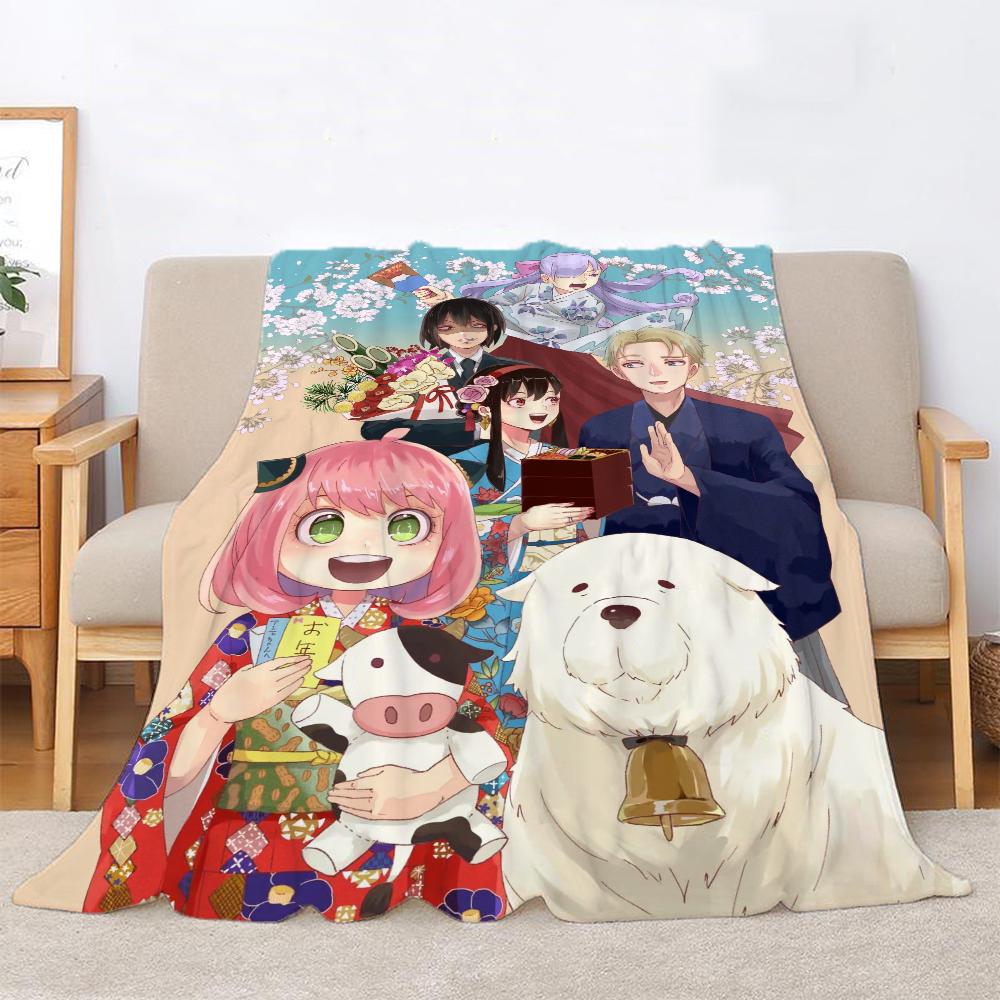 Spy X Family Fluffy Soft Blankets for Decorative Sofa Blanket Home and Decoration Microfiber Bedding Bed Throw Beach Towel Knee