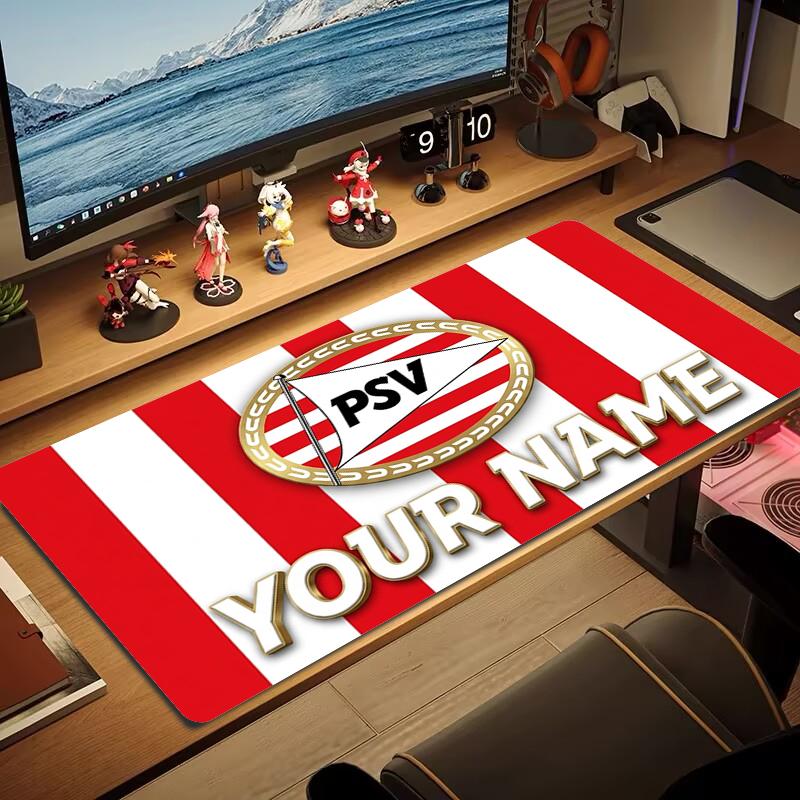 Custom Name PSV Eindhoven Mouse Pad Large Gaming Table Cushion Non-slip Laptop Tablet Big Mousepad XXL Mat Mini PC Playmat With Lock edge_XIA