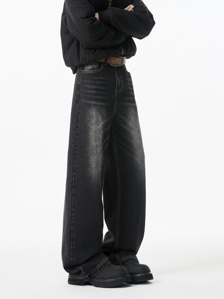Jeans larghi CleanFit da uomo Estate 2025 - Pantaloni dritti stile American High Street