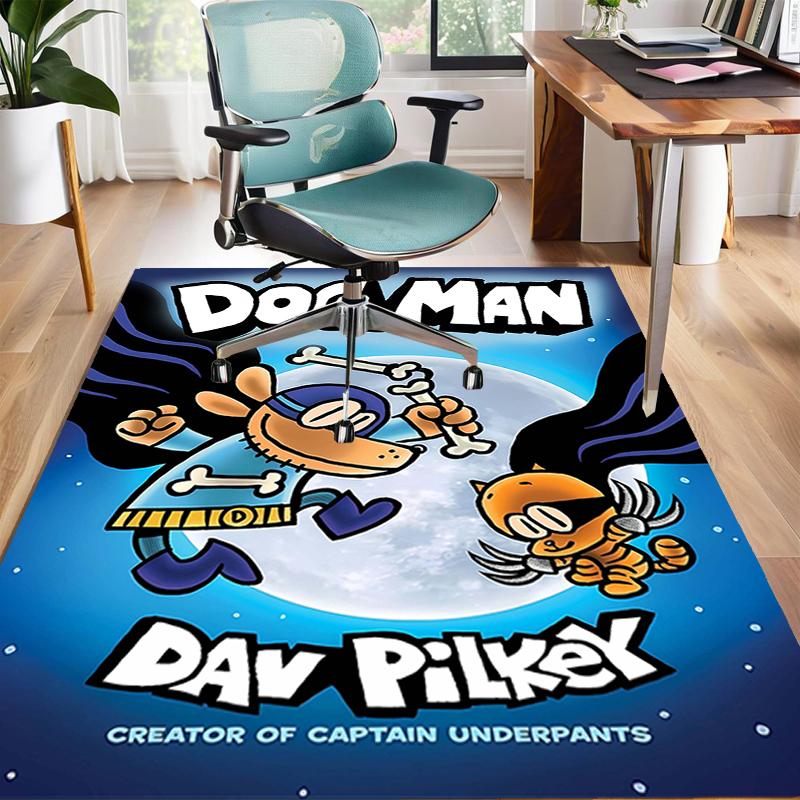 1pc DogMan1 Design Area Rug - Non-Slip, Soft & Cozy Floor Mat for Living Room, Bedroom, Office - Indoor/Outdoor Decorative Carpet