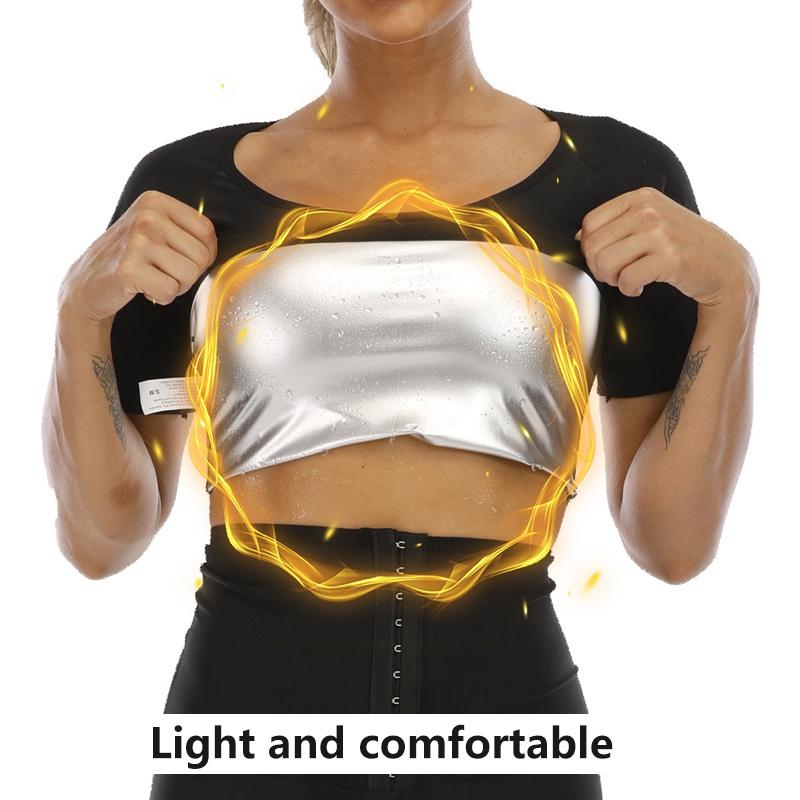 

Женские летние топы для фитнеса с короткими рукавами, сжигающие жир, быстро потеют, корректирующее белье