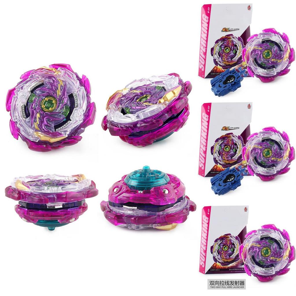 Premium Alloy B-177d Battle Spinning Top Toy Set With Dual Launcher For Endless Fun