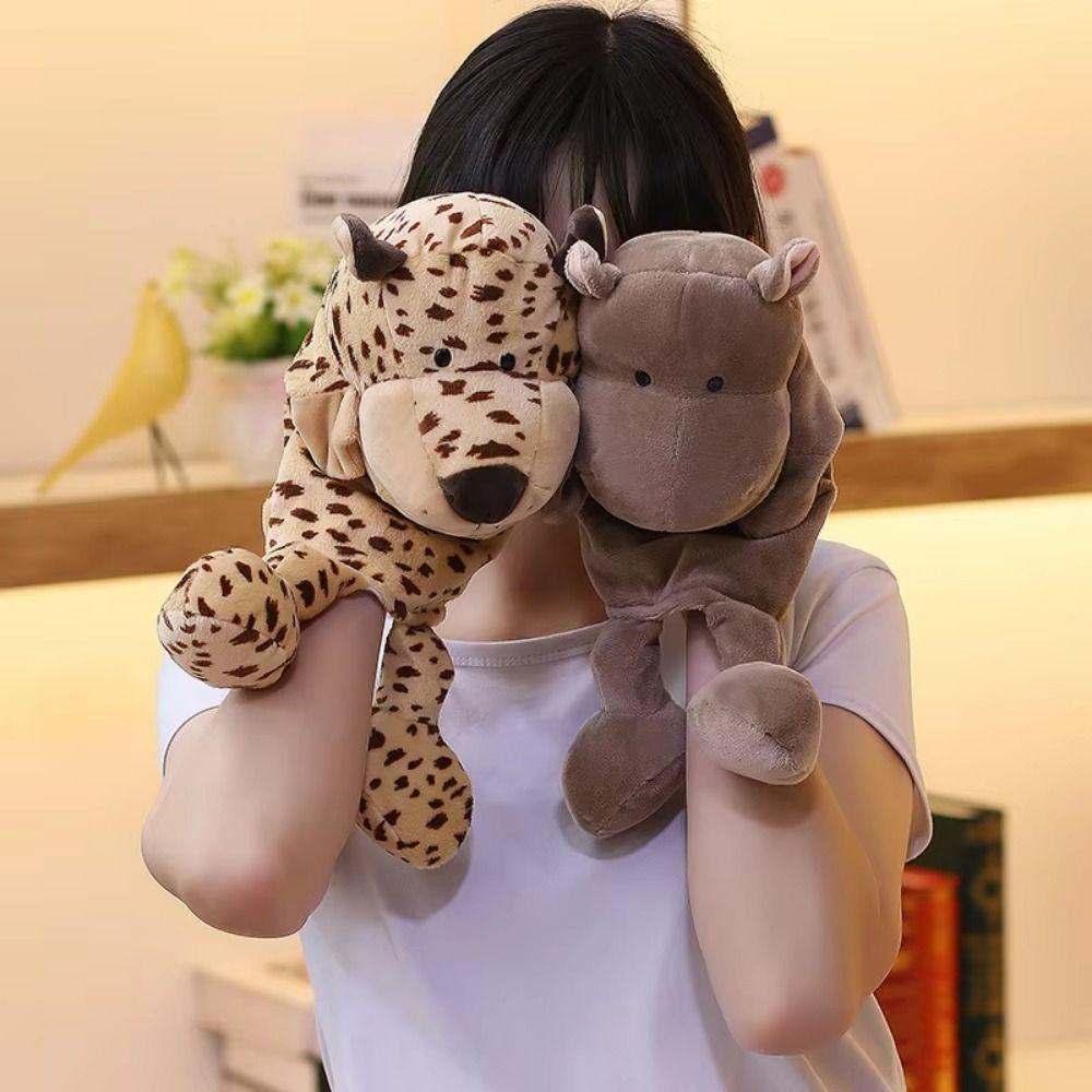 Jungle Animals Animal Hand Puppet Appease Toys Early Education Plush Hand Doll Lion Elephant Pig Stuffed Animals
