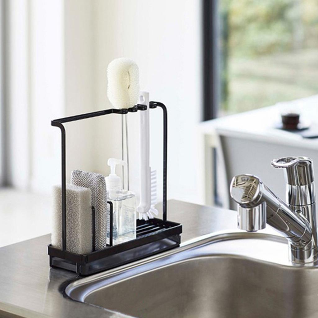 Yousheng Opbergrek Sponshouder Stevige constructie Sterke dragende keuken Slaapkamer Afwasmiddeldispenser met verwijderbare lade
