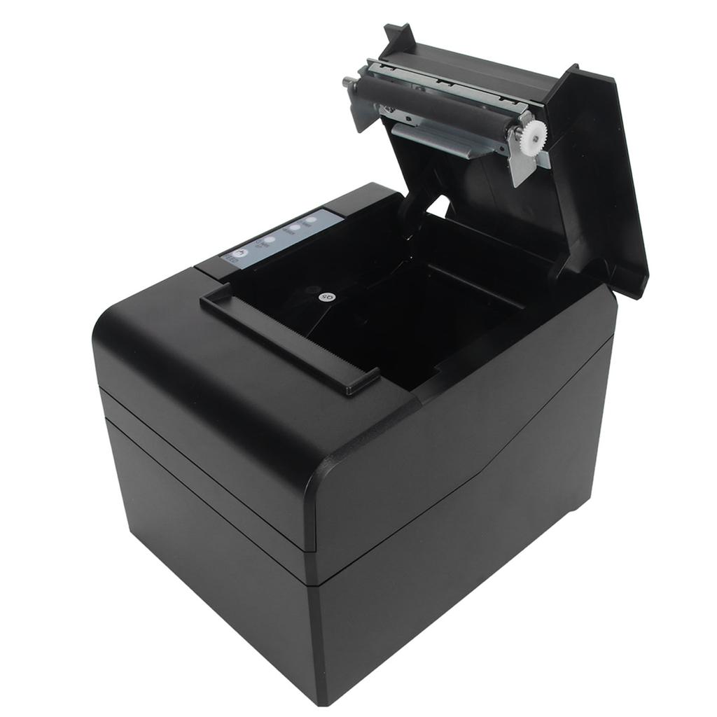 80mm Thermal Printer 220 To 300mm S USB LAN Interface ESC POS Command Thermal Receipt Printer for Retail 100‑240V