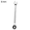 8mm-19mm Reversible Ratchet Wrench Socket Spanner Nut Tool Garage DIY Hand Tool