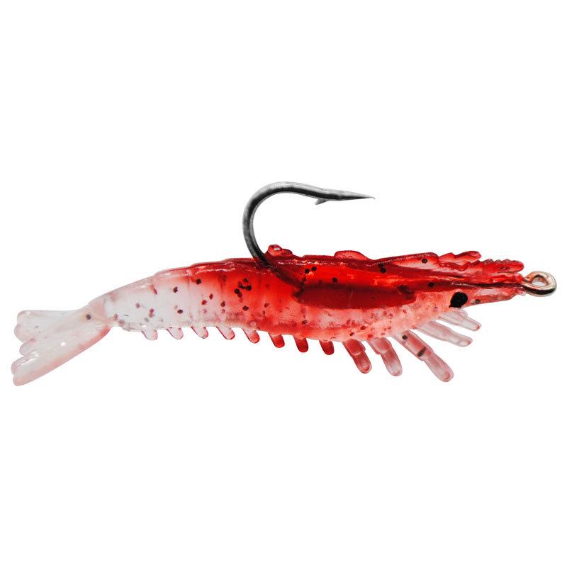 Bleikopf-Weichgarnelen-Köder 3g/6cm: Ideal zum Süßwasser-/Salzwasserfischen auf Rapfen, Barsch und Mandarinfisch.