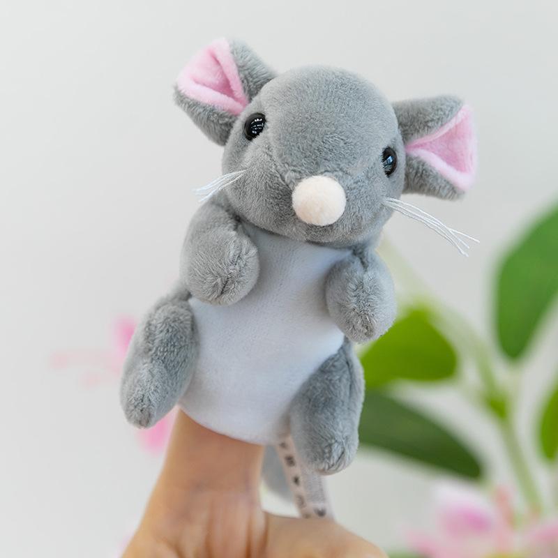 Forest Animal Finger Doll Panda Plush Toy Children Ocean Shark Doll