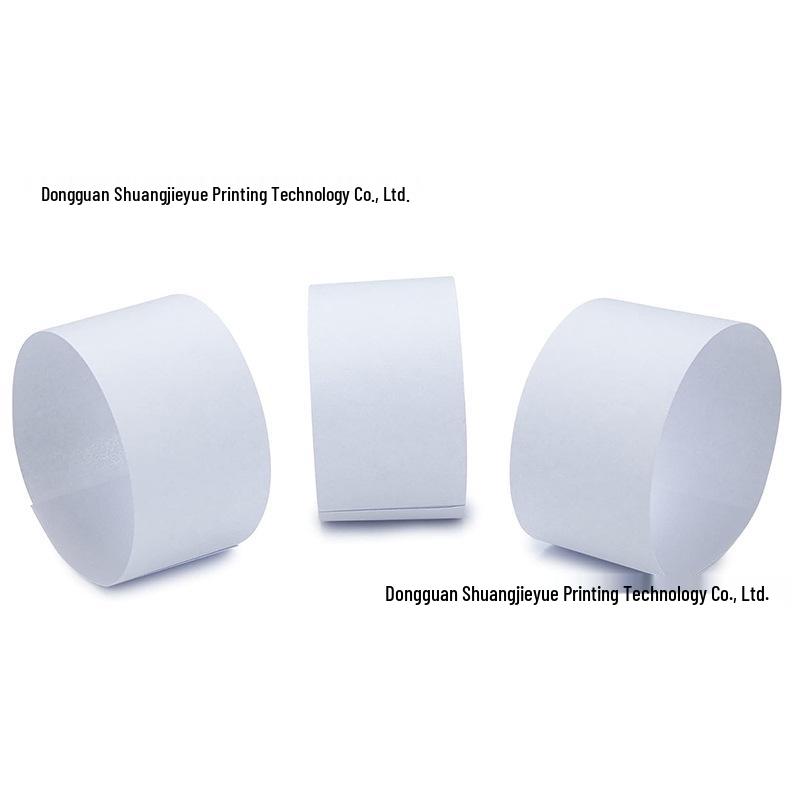 Universal Double-Sided White Currency Straps for Cash Management