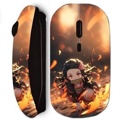 Wireless Mouse - Maniacase - Demon Slayer - Nezuko 3D - Black - Nano USB Receiver