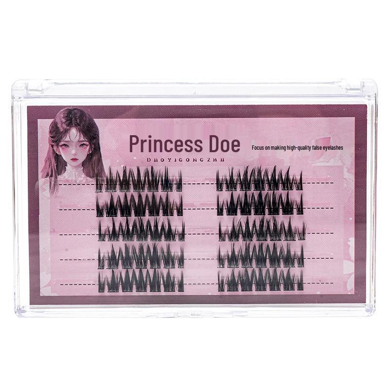 

Lazy Comics Wheat Ear 3-Piece Segmented False Eyelashes Set - Natural Thick, Devilish Pointed, Large Capacity