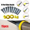 New Plastics Caulking Finisher Reusable With Connection Bases Caulking Nozzle Sealant Finishing Tool Kitchen Bathroom