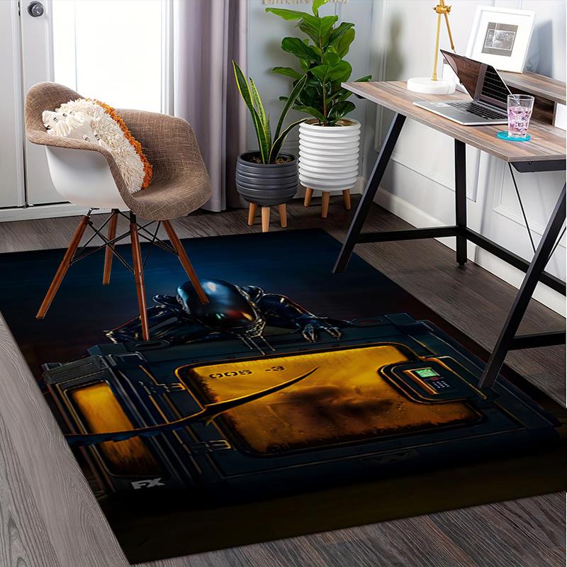 Alien Chair Mat Office Carpet for Desk, Large Area Rug for Home Decor, Sofa Carpet, Gift Idea for Office and Living Room