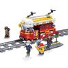 02008 City Heavy -Haul Cargo Passenger Steam Train Set  Building Blocks Bricks Boy Toys Gift