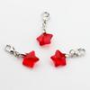 Five-Pointed Star Crystal Beads Tassels Charm Lobster Clasp Pendant for DIY Keychain Necklace Jewelry Making Tool