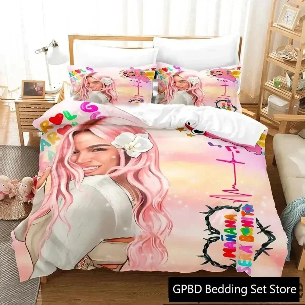3D Print Karol G Manana Sera Bonito Bichota Comfortable Duvet Quilt Cover Pillowcase Bedding Set Bedroom Decoration Home Textile
