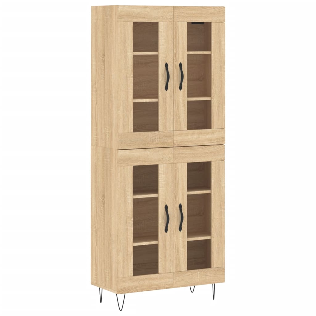 Highboard Sonoma Oak 69.5 x 34 x 180 cm Engineered Wood