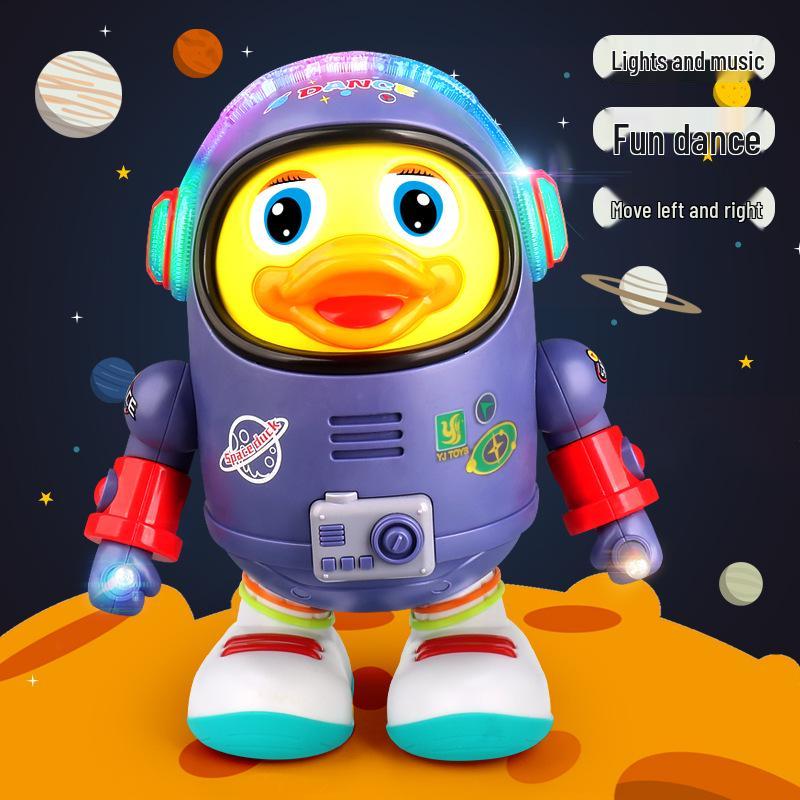 Electric Dancing & Singing Space Duck Toy with Music & Lights for Kids