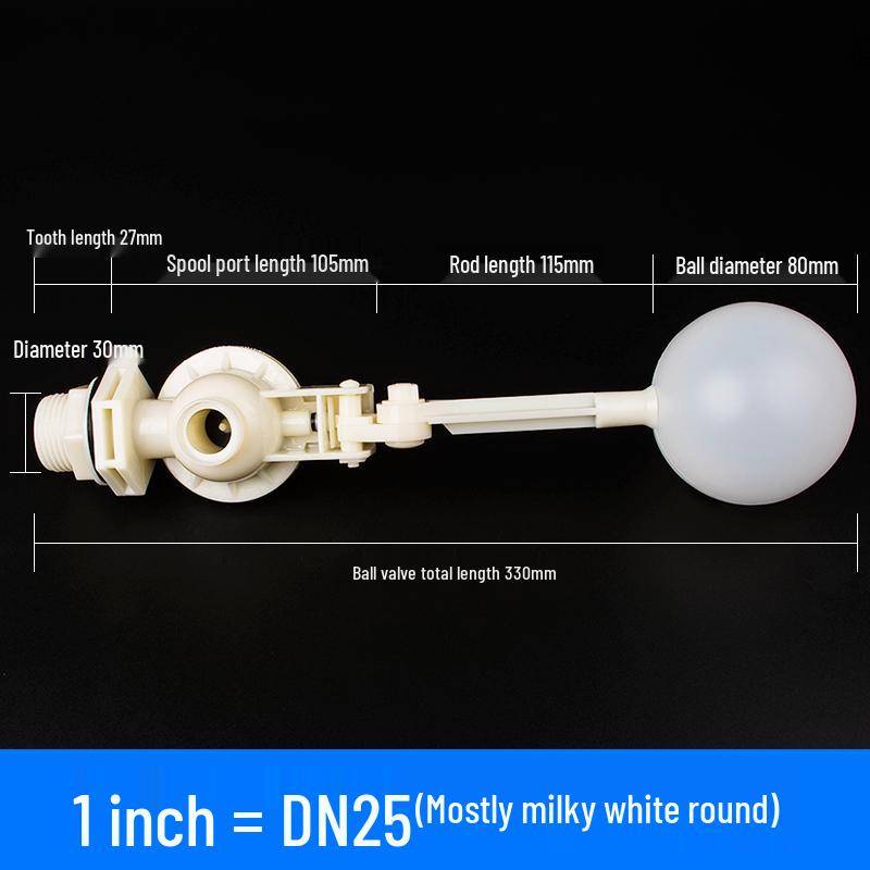 Adjustable Transparent Plastic Float Valve for Water Tanks