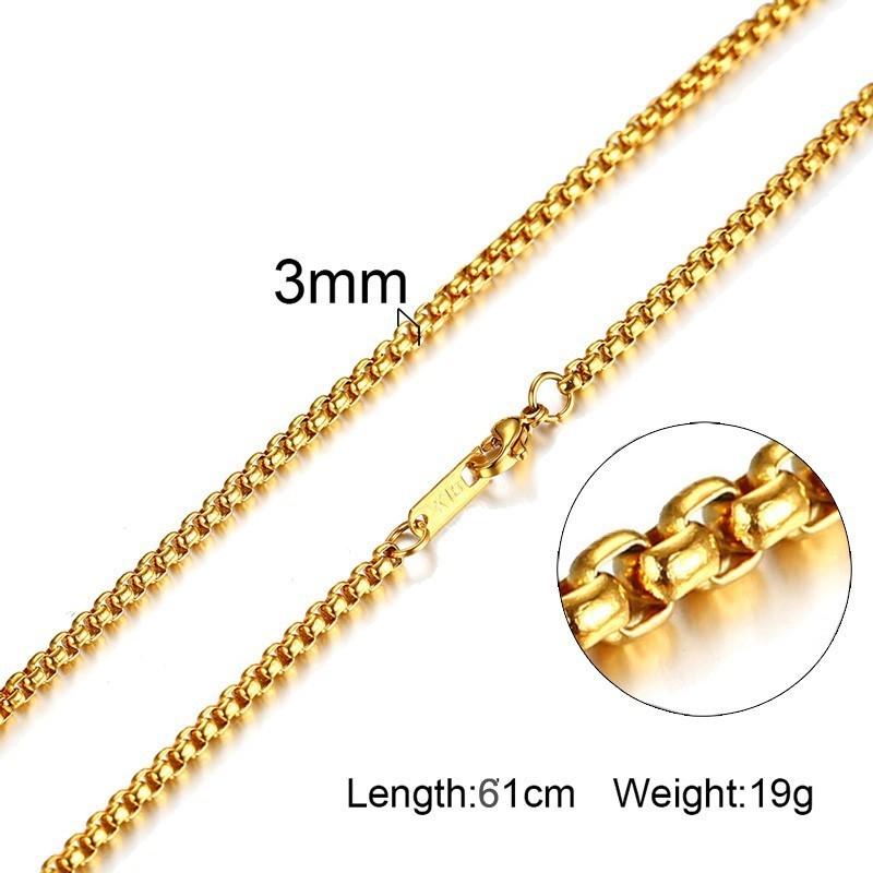 Damen Herren Ketten Halsketten Edelstahl Flache Schlangenglied Gliederketten 24" Breite 3mm 4mm 6mm