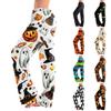Damen Halloween Print Kordelzug Hose Lässige Lounge Hose Elastischer Bund Entspannte Passform Vollständige Länge Hose für den Alltag