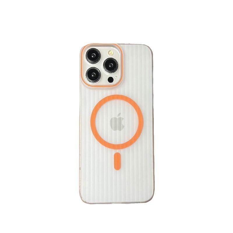 Magnetic Snap-On Phone Case IPhone 15 Pro Max 14 Series TPU Soft Matte Anti-Slip Shockproof Cover