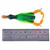 Topwater Frog Duck Lure, פיתוי צפרדע חלול בס, פתיונות צפרדע צף מסיליקון רך, פתיונות דייג מפלסטיק רך פייק ראש נחש פורל מוסקי