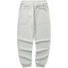 Skechers SS24 Solid Color Elastic Waistband Tapered Knit Sports Pants Women Bottoms Light-White Gray L324W024-0248
