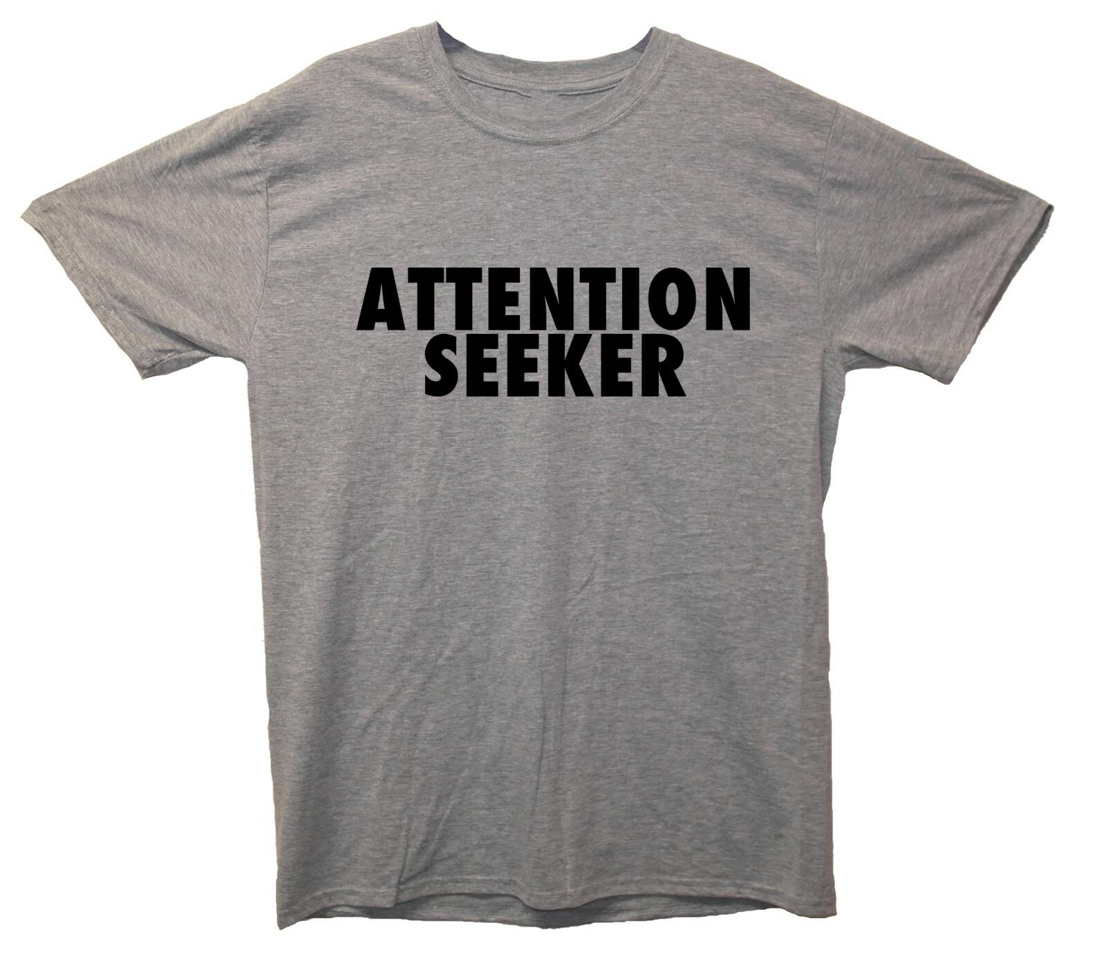Attention Seeker Slogan Printed T-Shirt S разноцветный
