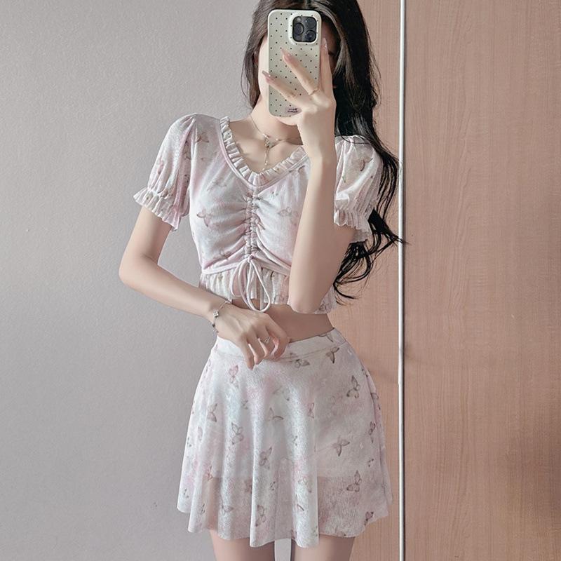 

2025 Sexy High-End Two-Piece Swimsuit for Beach Resort & Hot Spring Getaways L (105-118 lbs)