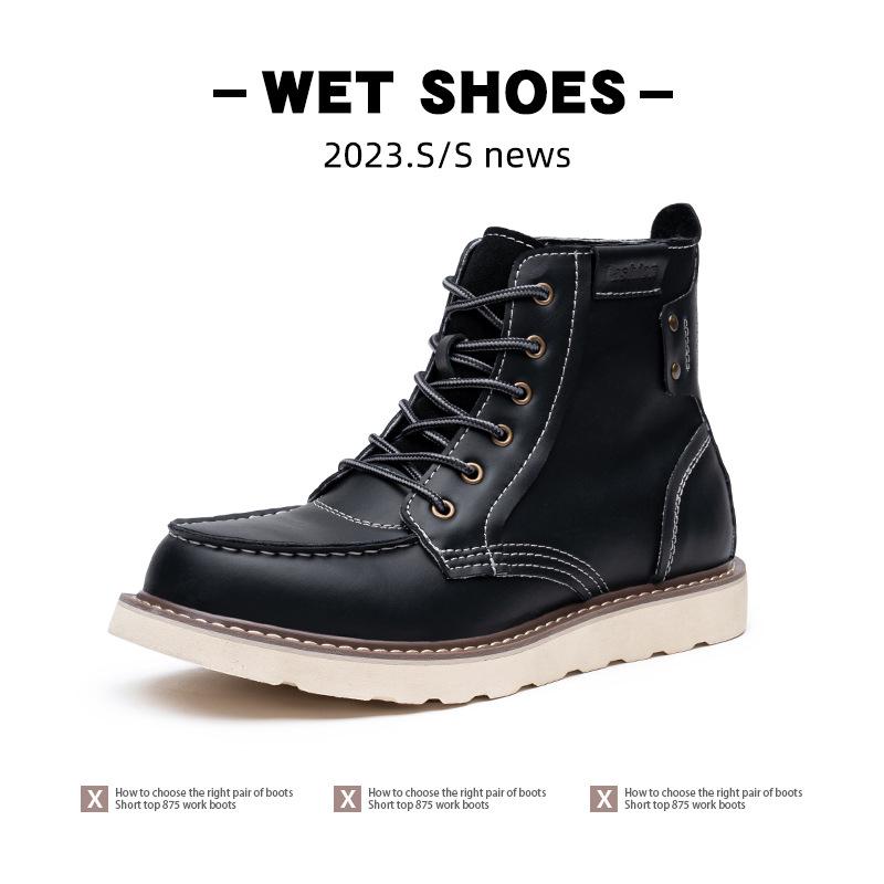 Men's Retro Martin Boots 2025 - Extra Size Spring/Autumn Outdoor Short Work Boots