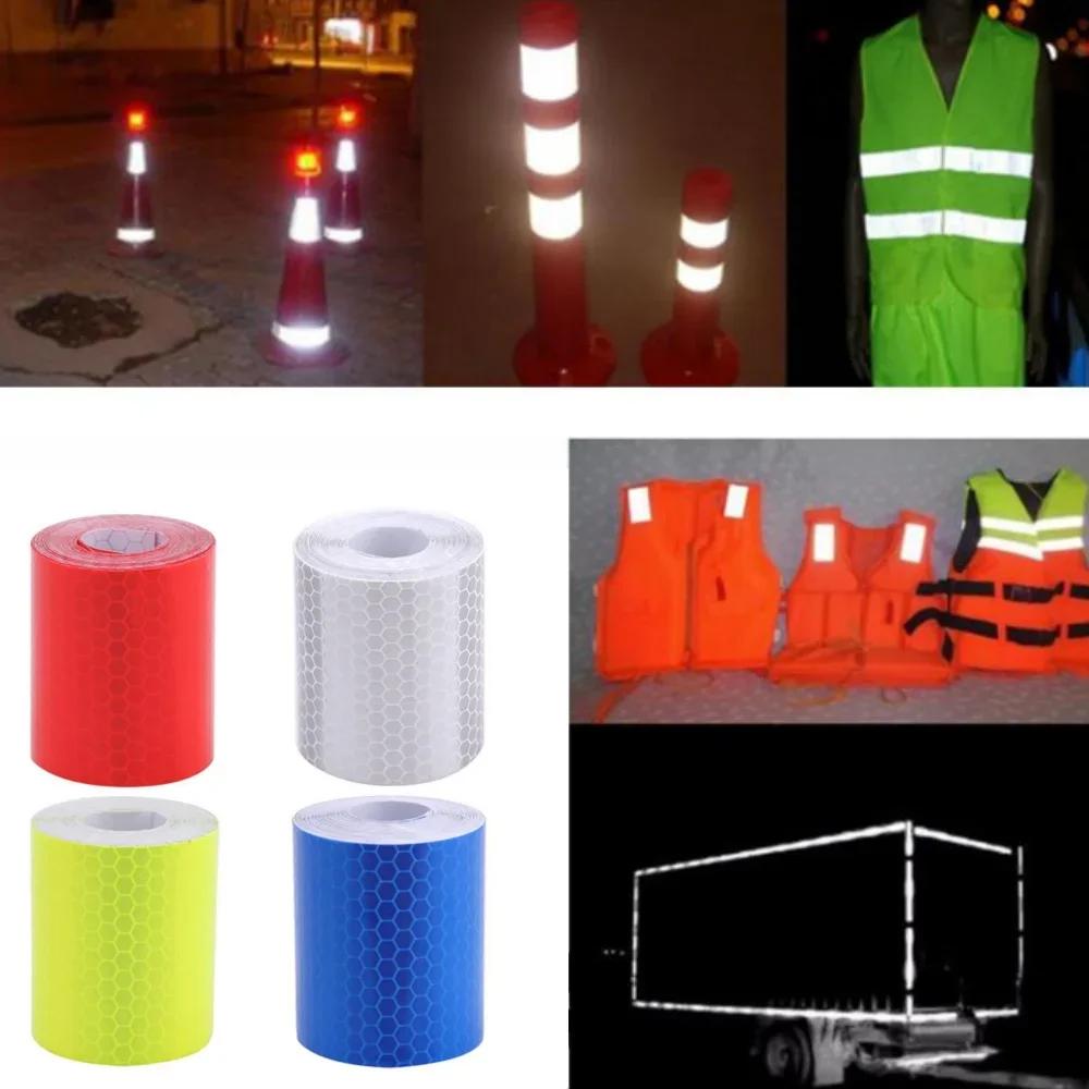 Multifunctional Car Reflective Tape Auto Safety Warning Sticker Reflector Protective Tape Strip Film for Trucks Motorcycle bike