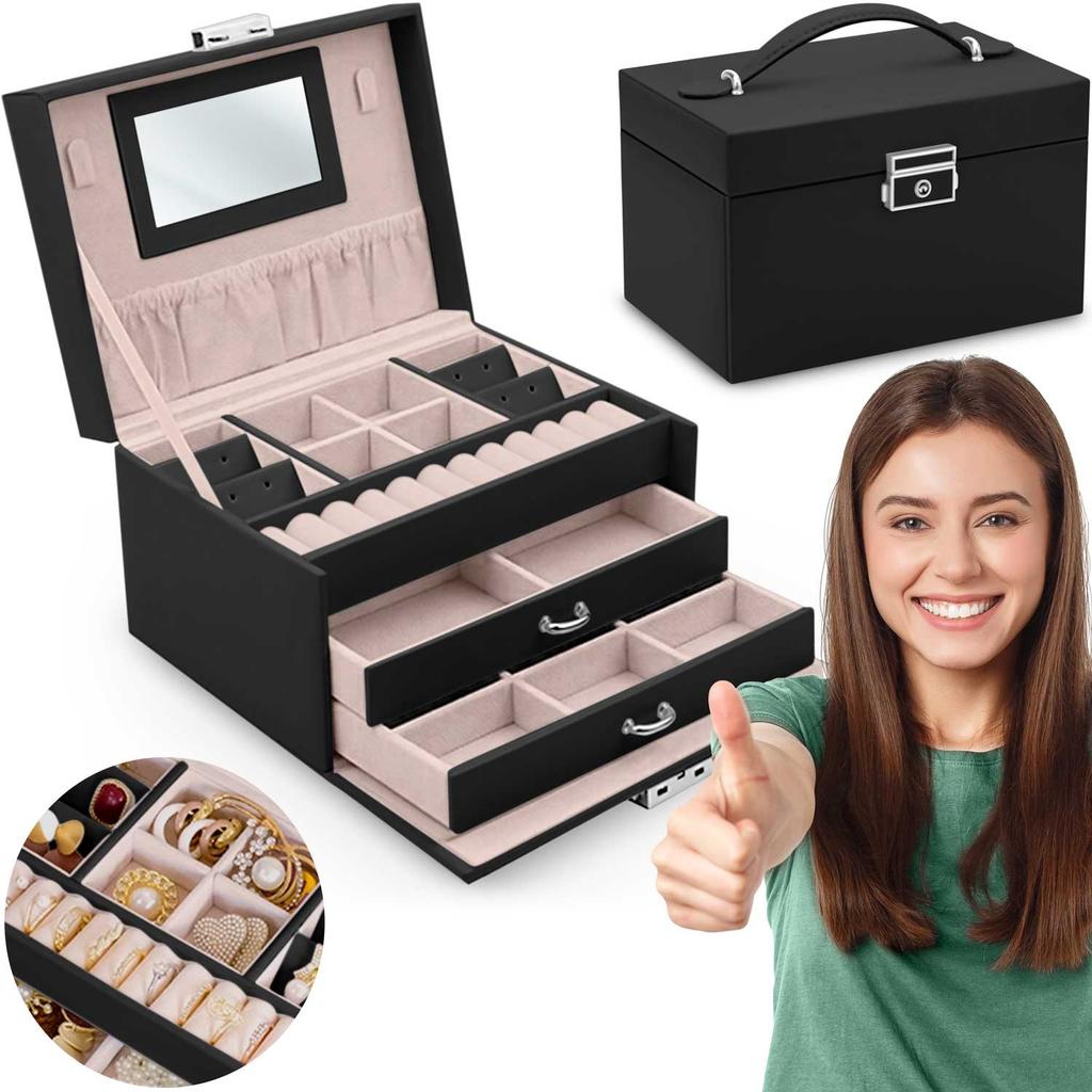 MS-700 Massido jewelry box - black